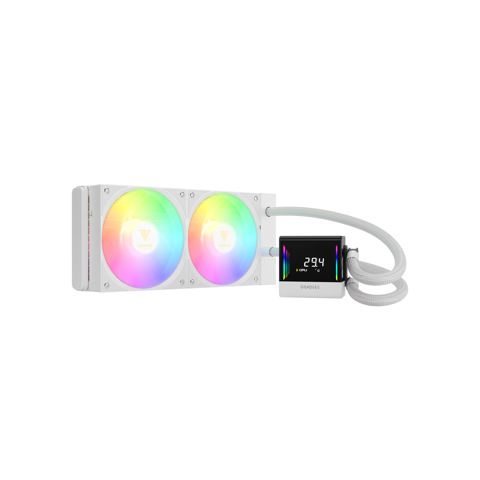 GAMDIAS CHIONE E4-240 AIO Digital Display Infinity Mirror - White GAMDIAS CHIONE E4-240 AIO Digital Display Infinity Mirror - White
